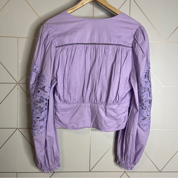 Farm Rio Lilac Lace Blouse - Picture 3 of 11